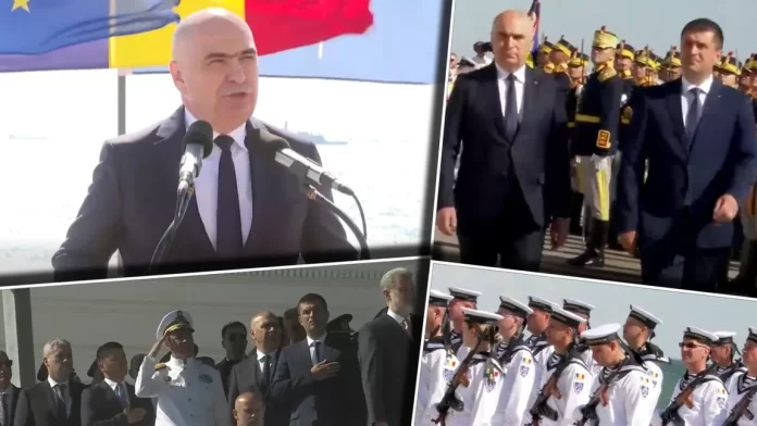 Ilie Bolojan, la Ziua Marinei 2026: „Le mulţumesc celor care, veghind pe mare, ne permit nouă să dormim liniştiţi pe uscat. În aceste vremuri, oricât ar fi de tulburi apele în jurul nostru, România îşi va apăra graniţele”