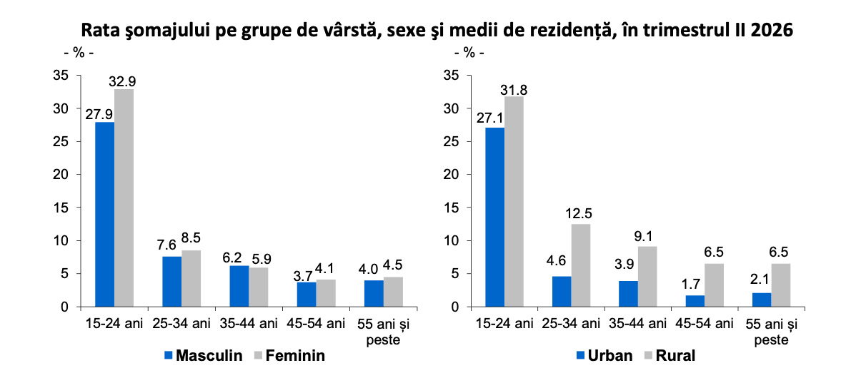 INS: 6,8% dintre români sunt șomeri. Aproape 30% dintre tineri